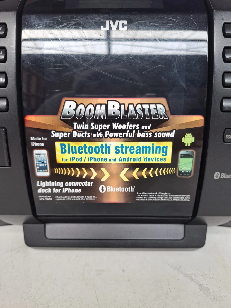 JVC RV-NB75 Boomblaster – Bluetooth Ghettoblaster met Krachtige Twin Super Woofers