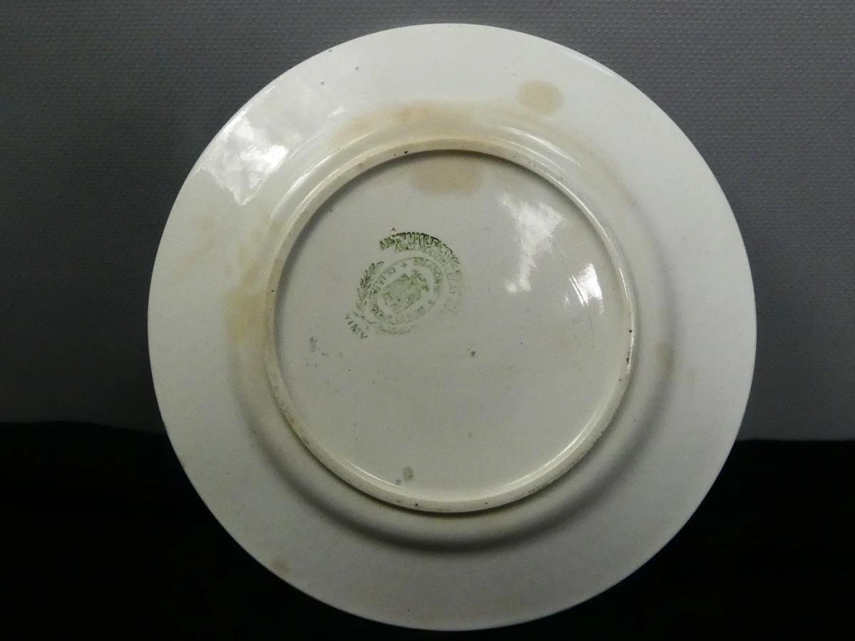 Set van 6 vintage borden met vogelmotief