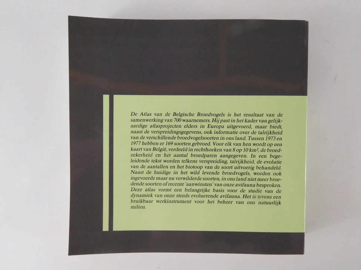 Atlas van de Belgische broedvogels - informatief boek