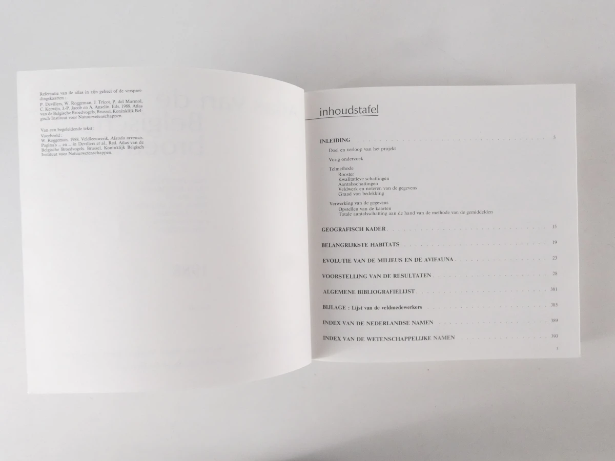 Atlas van de Belgische broedvogels - informatief boek