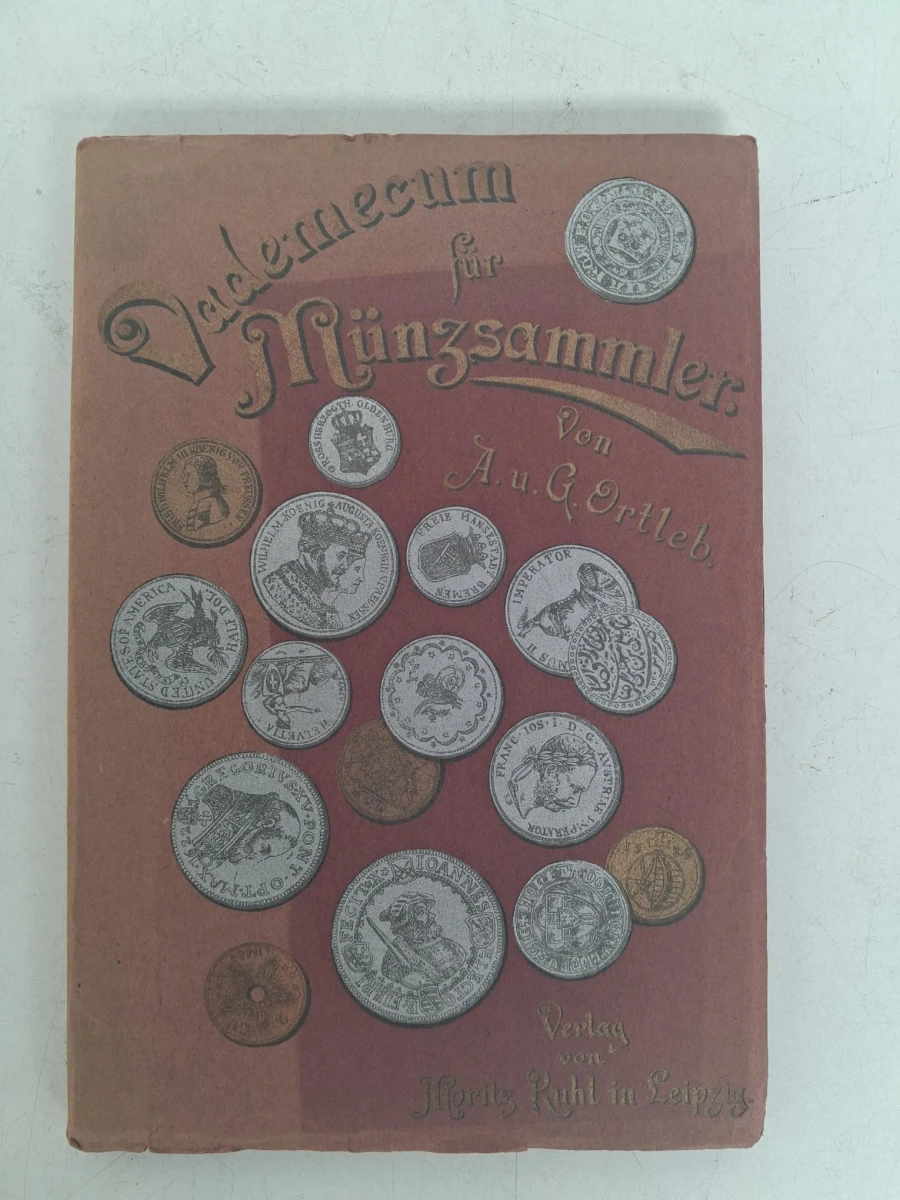 Antiek Duitstalig handboek voor de muntenverzamelaar