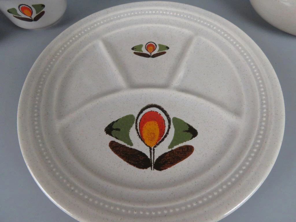 Vintage Fondueservies "Louisiane" met Geëmailleerde Pan