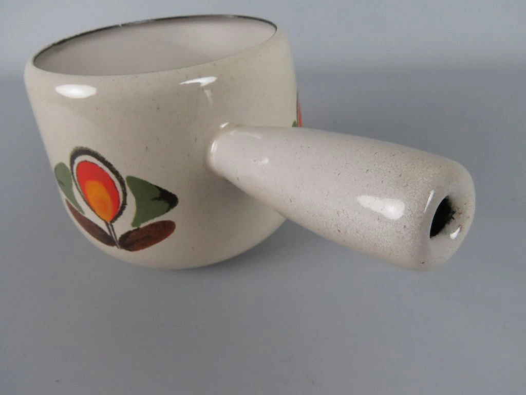 Vintage Fondueservies "Louisiane" met Geëmailleerde Pan