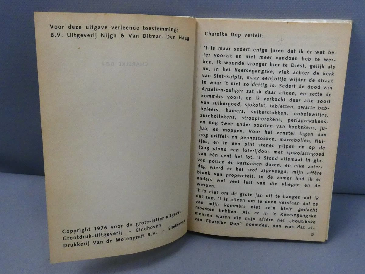 Vintage boek Charelke Dop van Ernest Claes, 1976
