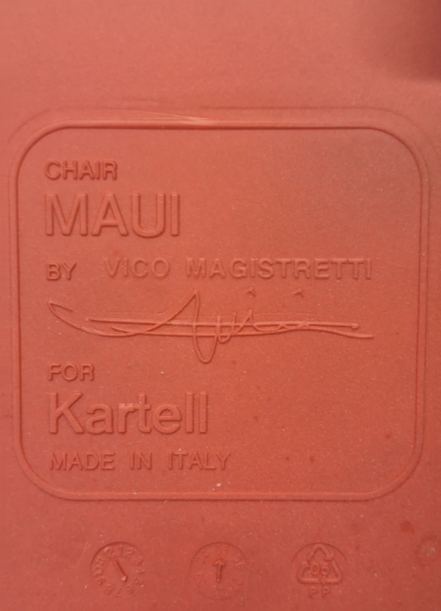 Set van 4 Kartell Maui stoelen - Design van Vico Magistretti
