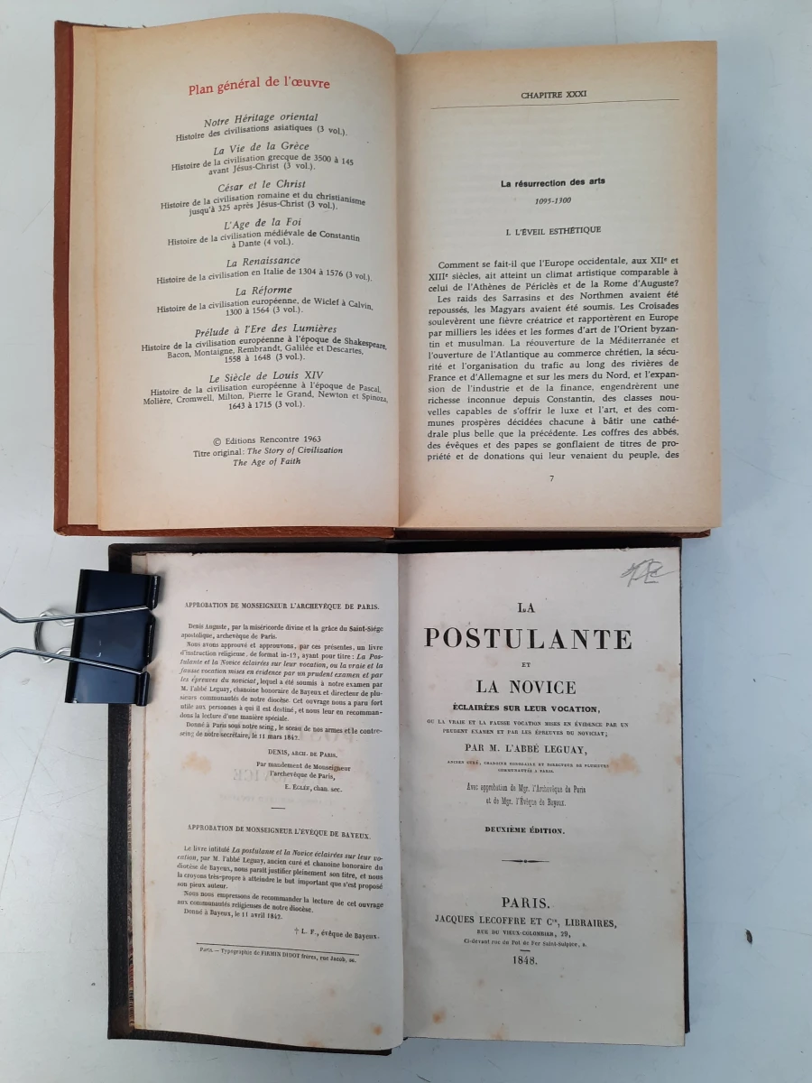 Set van 6 vintage varia literatuur boeken met harde kaft