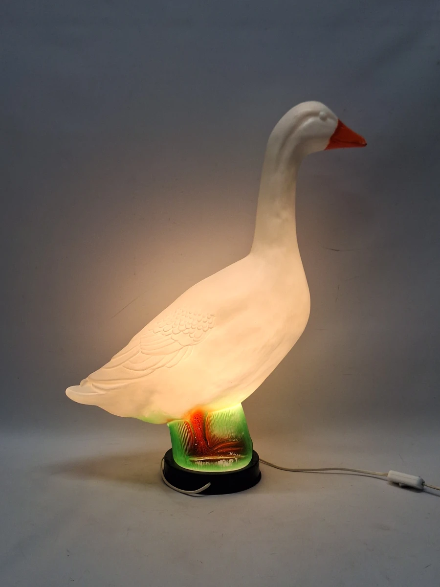 Originele Vintage Gladys Goose ganzenlamp – Iconische Pop-Art designklassieker uit de jaren ’70/'80