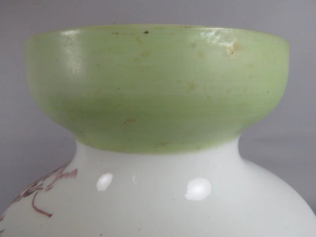 Grote vaas met elfjesmotief (Ø 20 x H 39 cm)