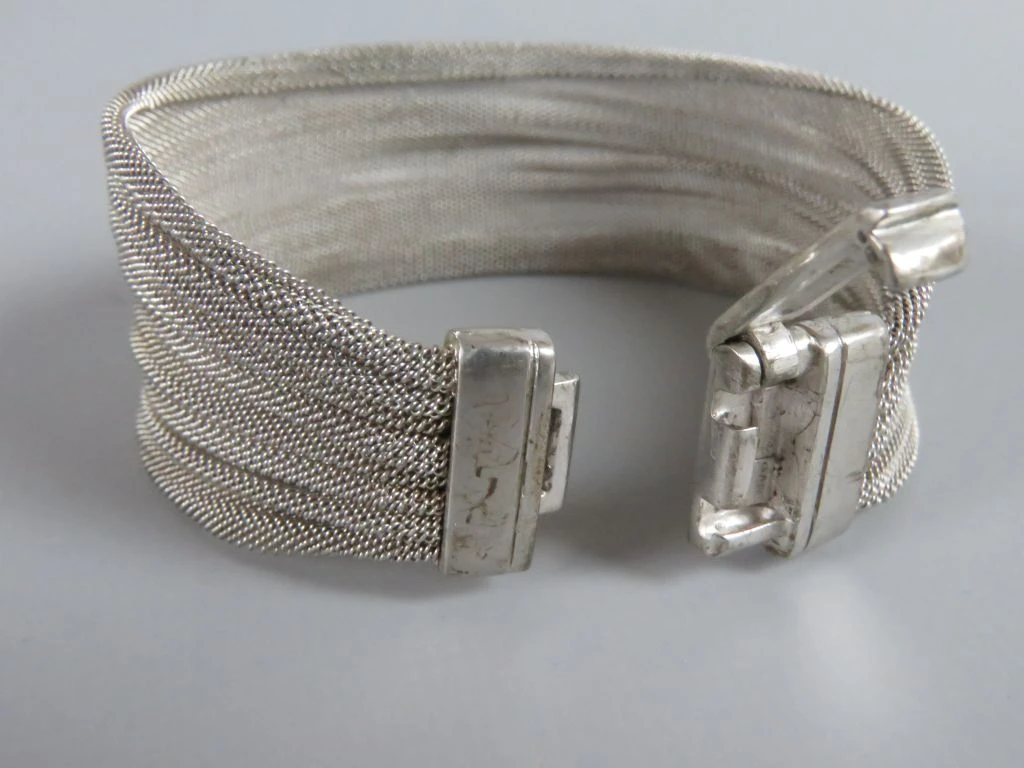 Italiaanse Zilveren Mesh Armband