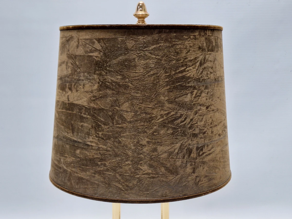 Elegante Hollywood Regency tafellamp met acryl en goudkleurige accenten