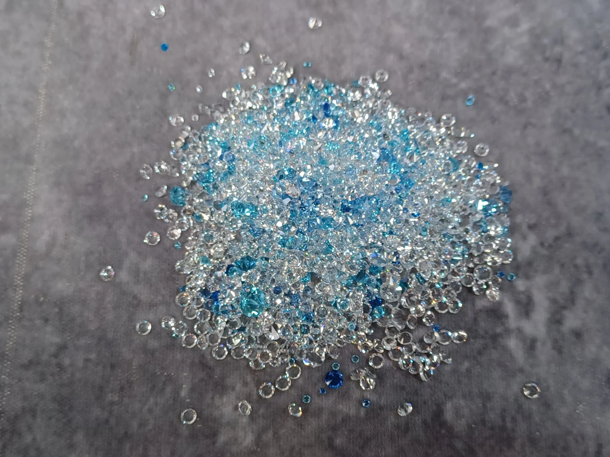Schitterende Swarovski kristallen mix – Helder en blauw