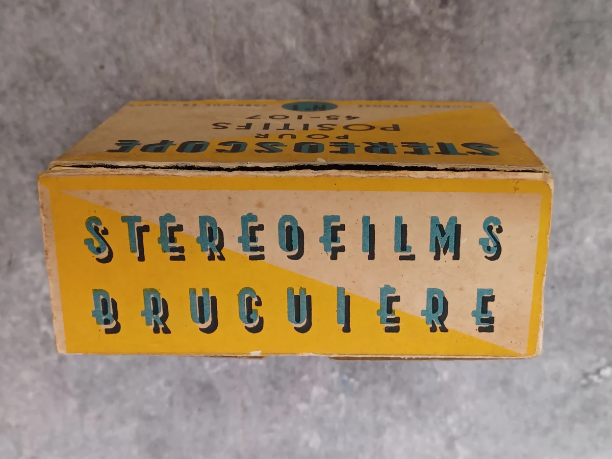 Antieke Stéréofilms Bruguière stereoscoop Set N°1 – Inclusief originele doosjes en stereofoto's