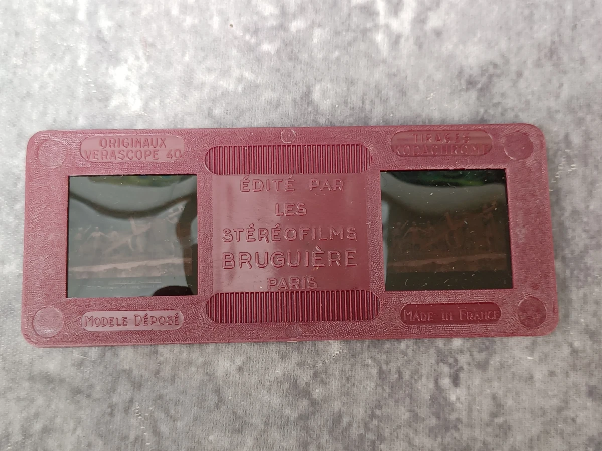 Antieke Stéréofilms Bruguière stereoscoop Set N°1 – Inclusief originele doosjes en stereofoto's