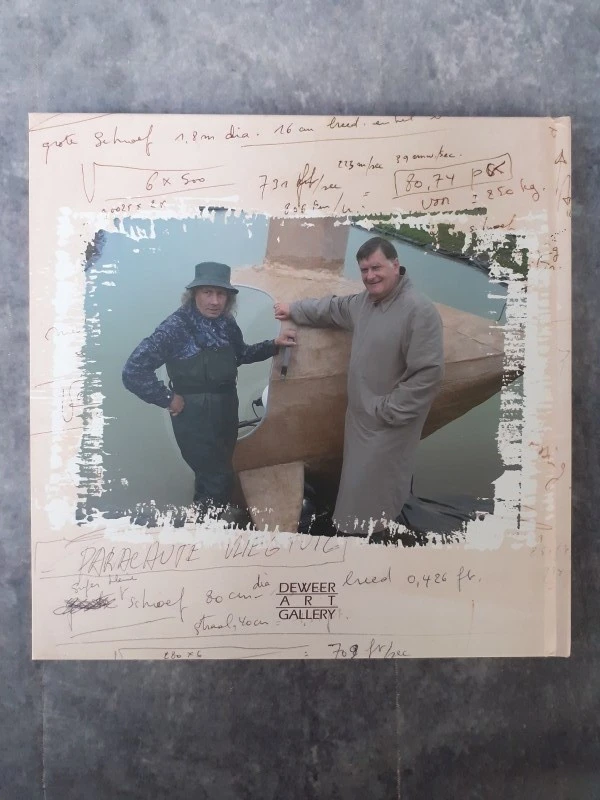 Boek: Duo van Panamarenko kunstboeken + tentoonstellings folder