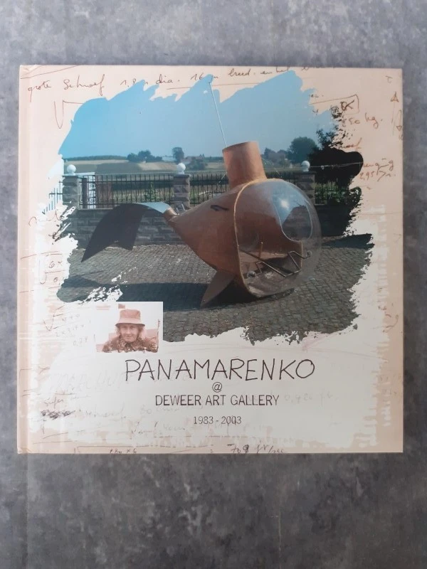 Boek: Duo van Panamarenko kunstboeken + tentoonstellings folder