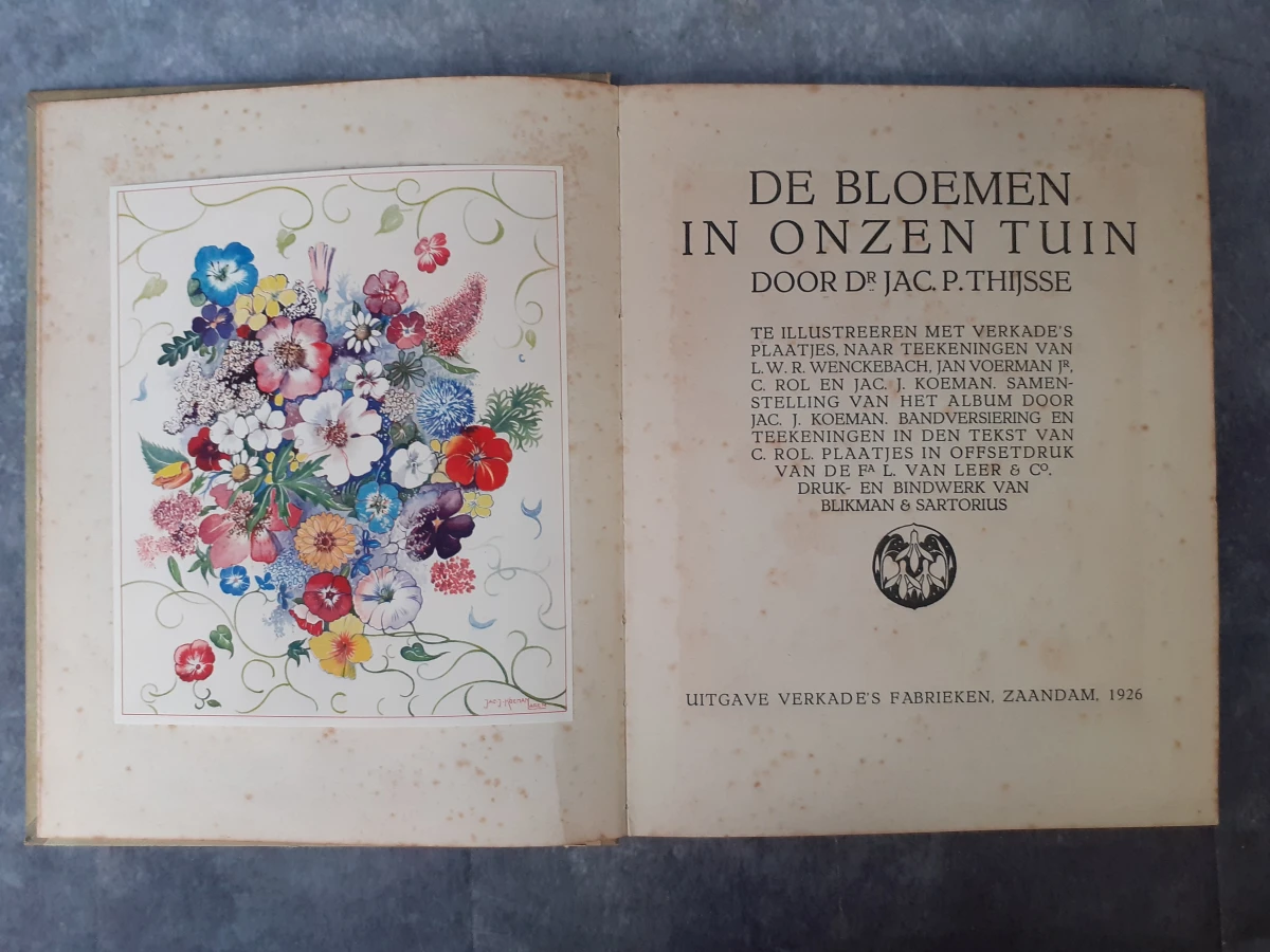 Boek: De bloemen in onzen tuin
