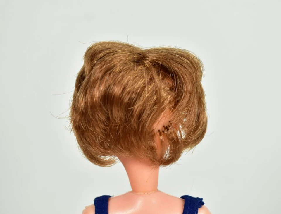 Vintage Camay pop met blauw-roze badpak