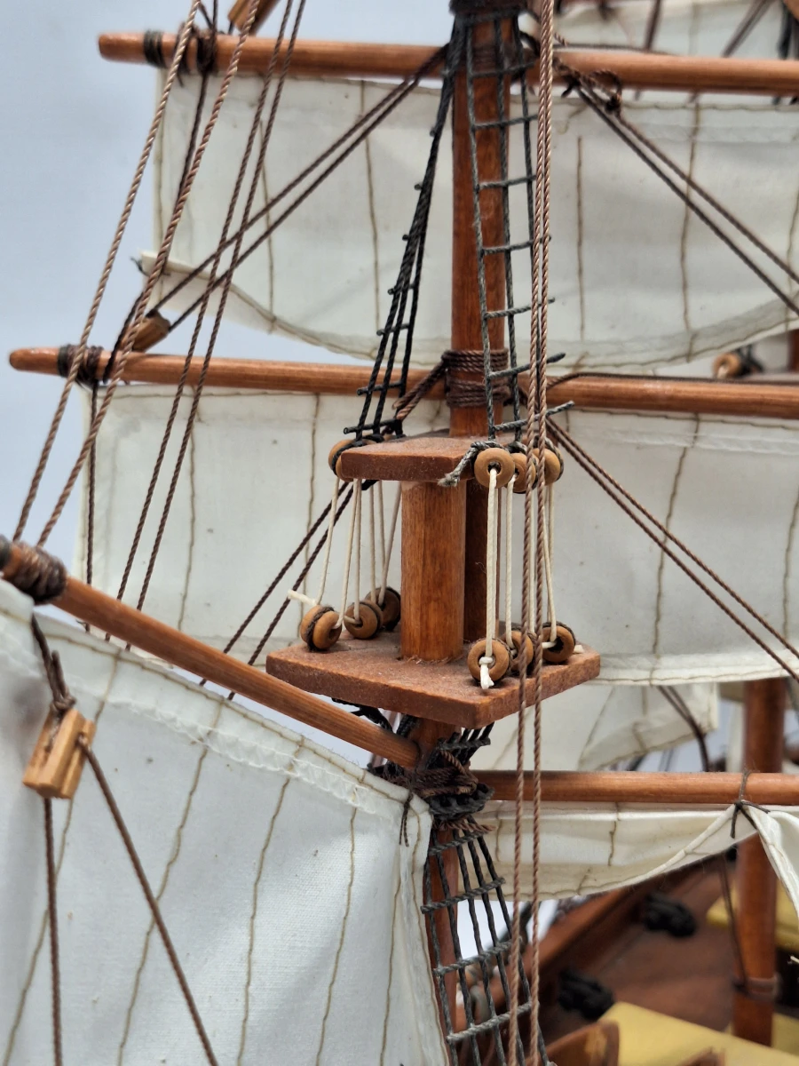 Handgebouwd houten schaalmodel van de historische theeklipper Cutty Sark