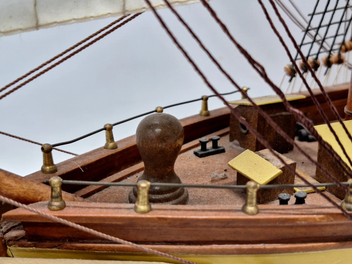 Handgebouwd houten schaalmodel van de historische theeklipper Cutty Sark