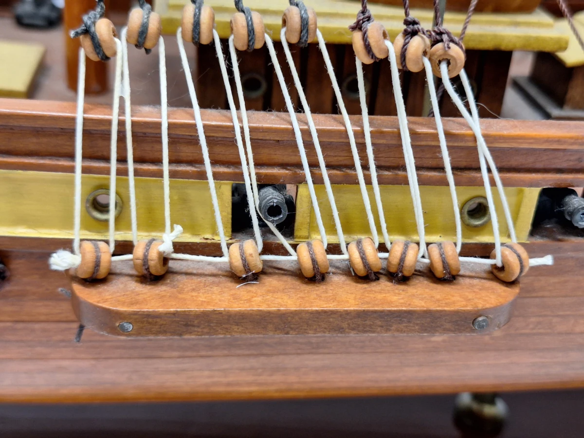 Handgebouwd houten schaalmodel van de historische theeklipper Cutty Sark