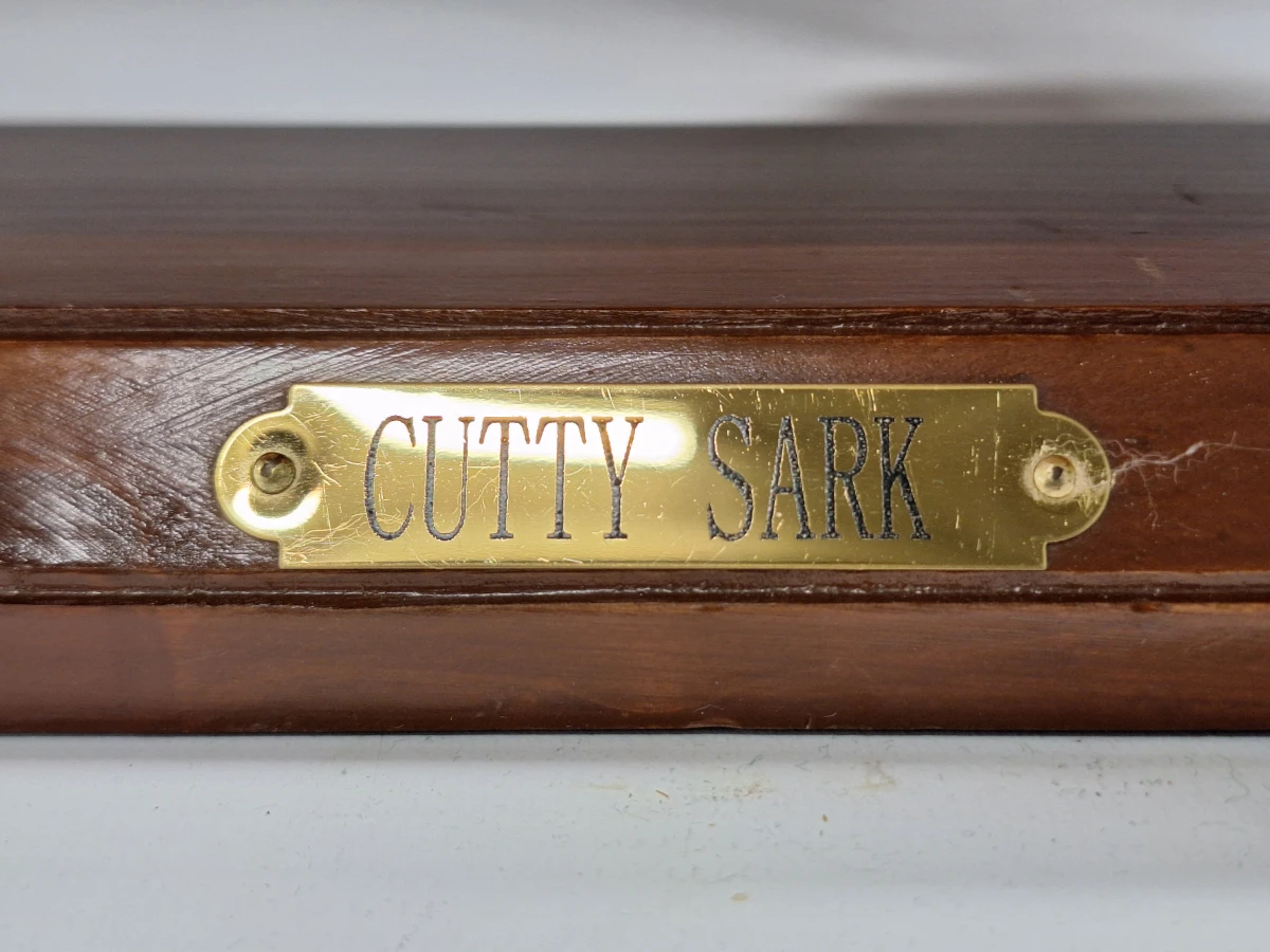 Handgebouwd houten schaalmodel van de historische theeklipper Cutty Sark