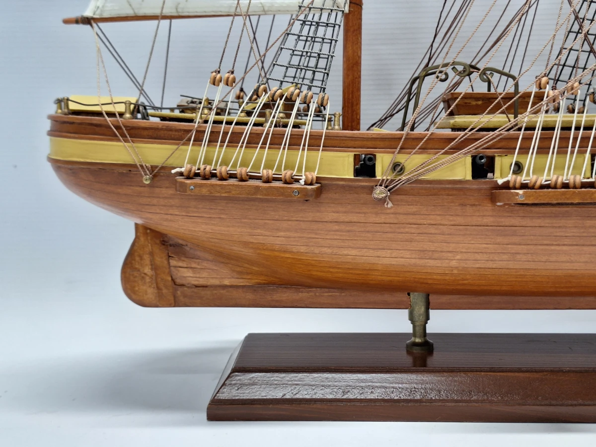 Handgebouwd houten schaalmodel van de historische theeklipper Cutty Sark