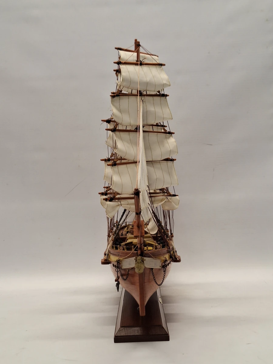 Handgebouwd houten schaalmodel van de historische theeklipper Cutty Sark