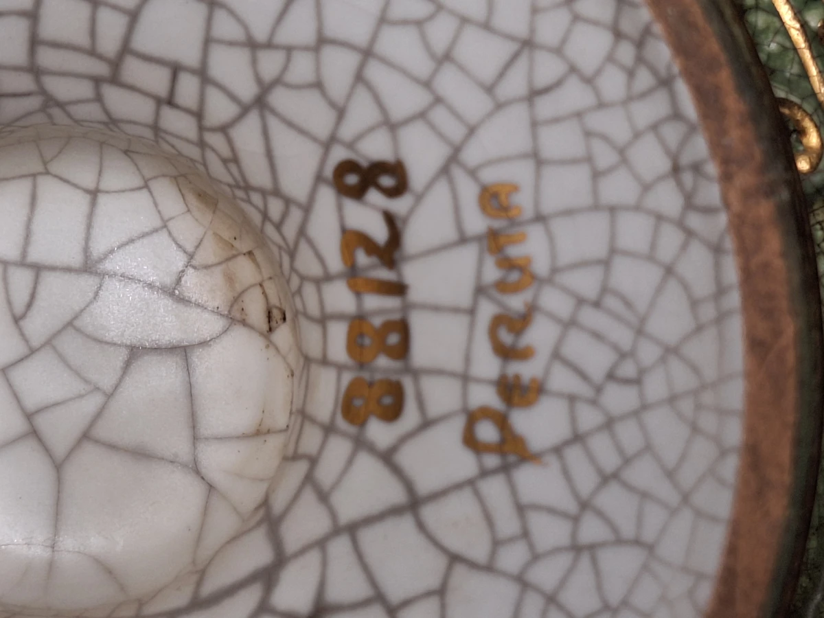Zeshoekige Italiaanse decoreerschaal uit Deruta
