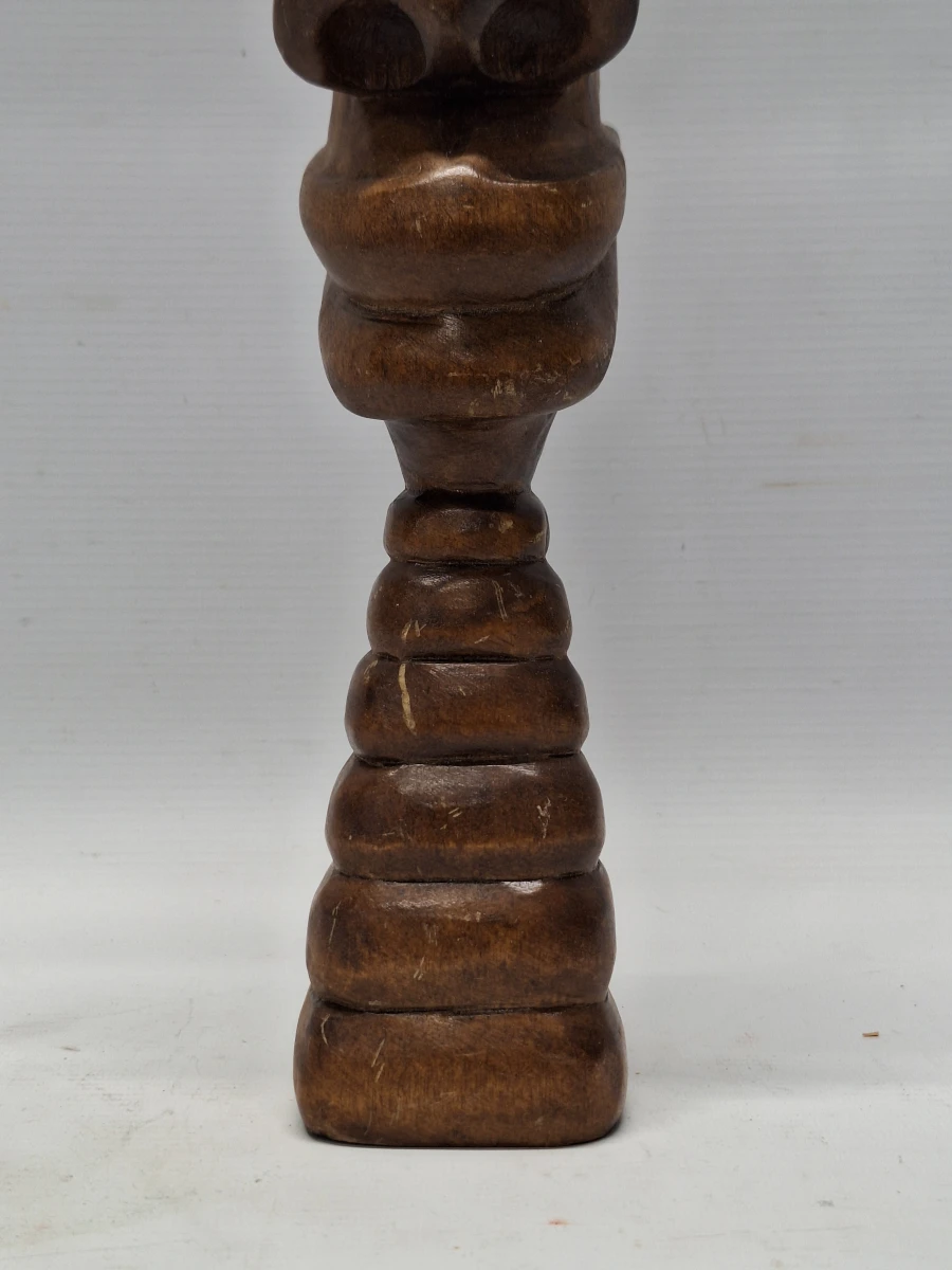 Leuke set vintage Afrikaanse houten sculpturen (Tiki-stijl)