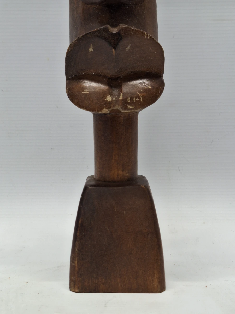 Leuke set vintage Afrikaanse houten sculpturen (Tiki-stijl)