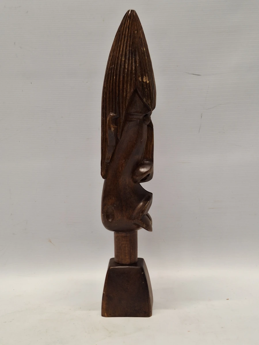 Leuke set vintage Afrikaanse houten sculpturen (Tiki-stijl)