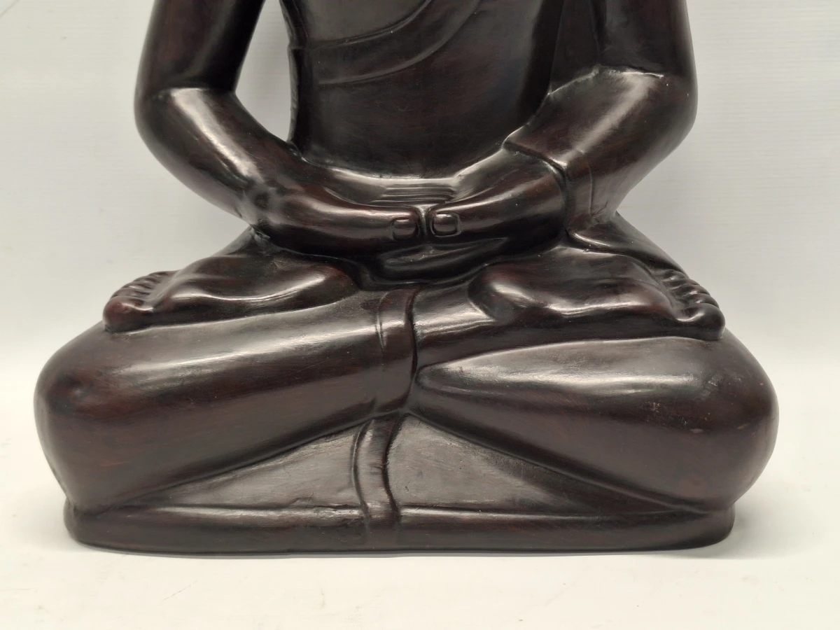 Gepatineerd gipsen Boeddhabeeld (62 cm) - Dhyana Mudra