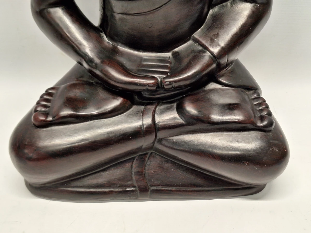 Gepatineerd gipsen Boeddhabeeld (62 cm) - Dhyana Mudra