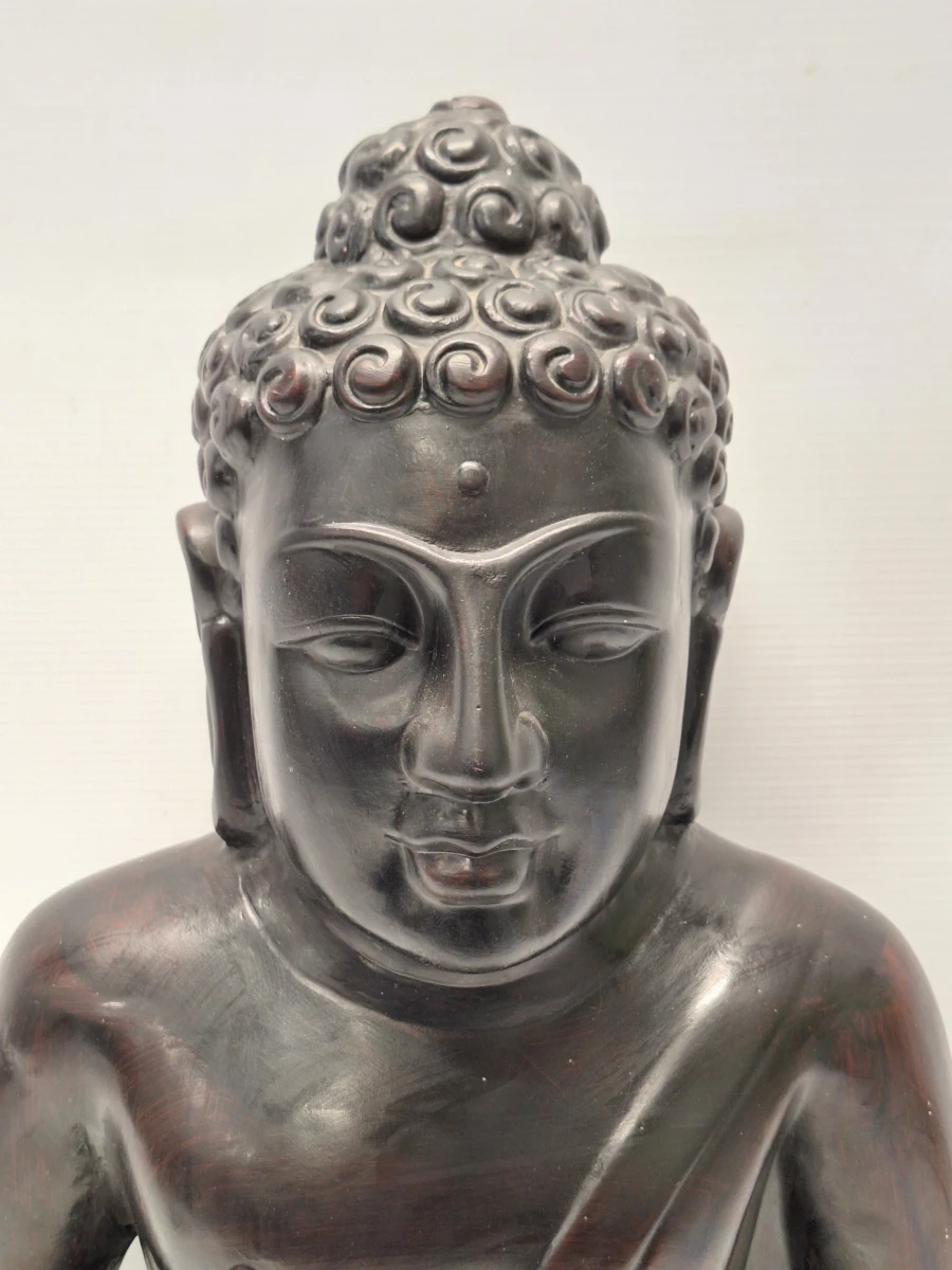 Gepatineerd gipsen Boeddhabeeld (62 cm) - Dhyana Mudra