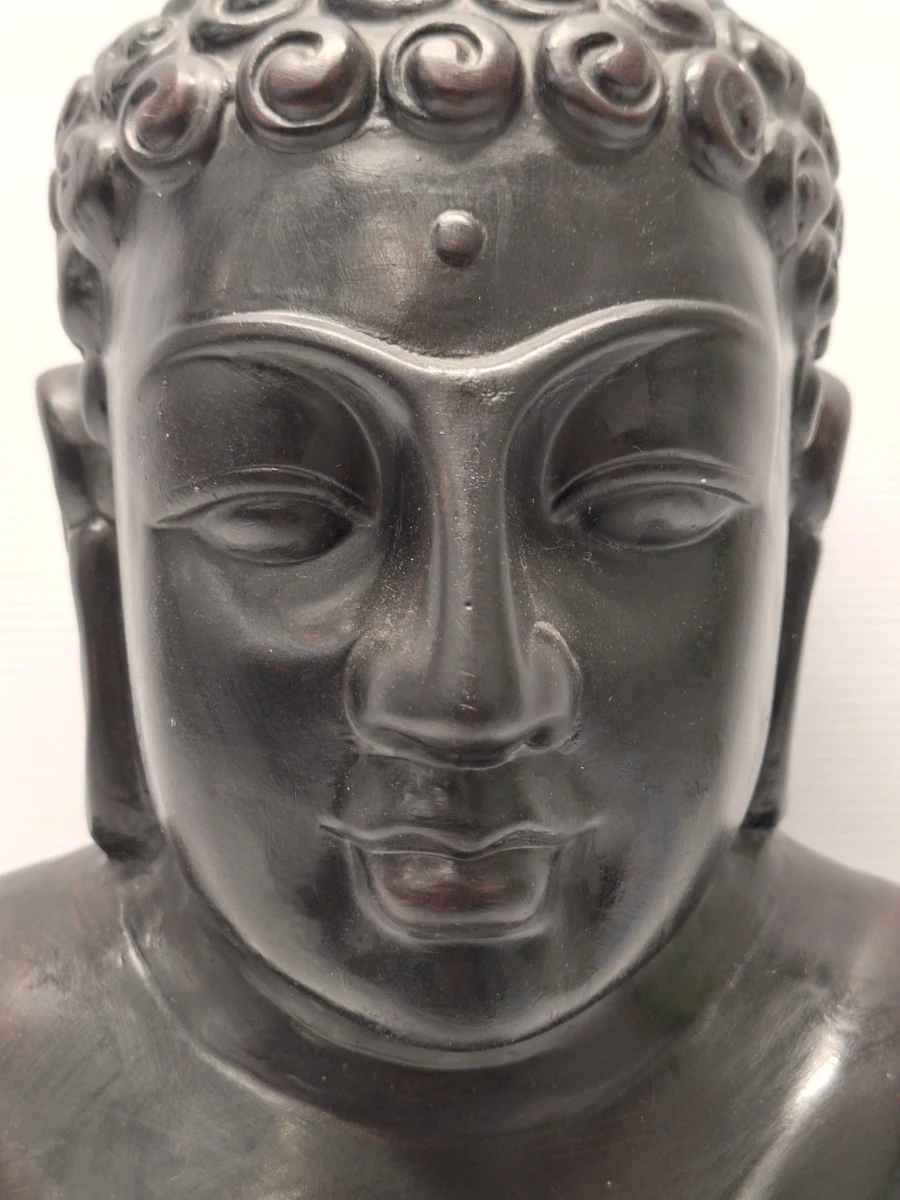 Gepatineerd gipsen Boeddhabeeld (62 cm) - Dhyana Mudra