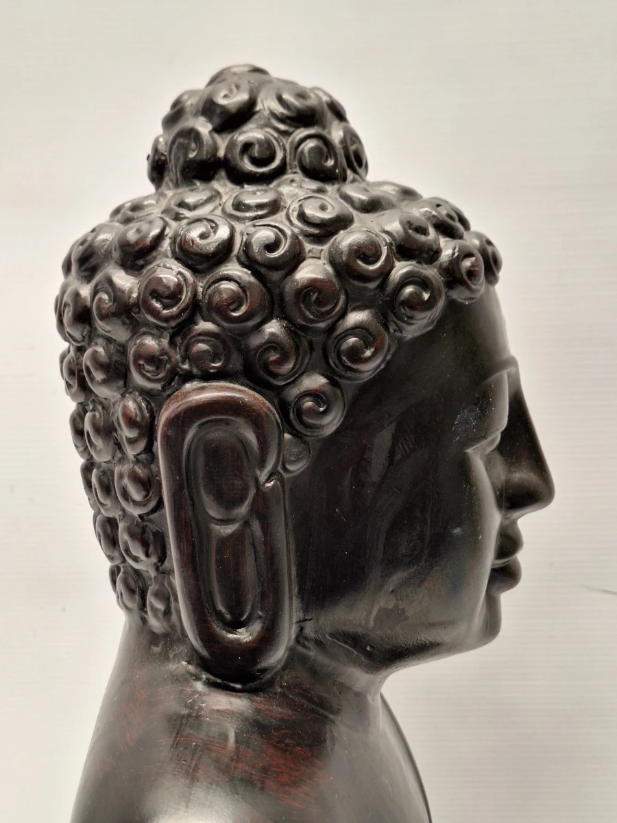Gepatineerd gipsen Boeddhabeeld (62 cm) - Dhyana Mudra