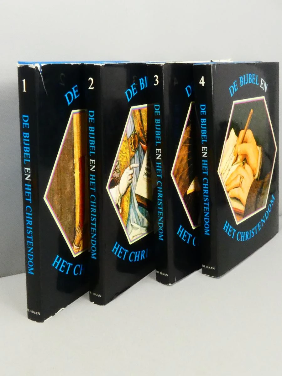 Collectie van 4 delen boeken De Bijbel en het Christendom