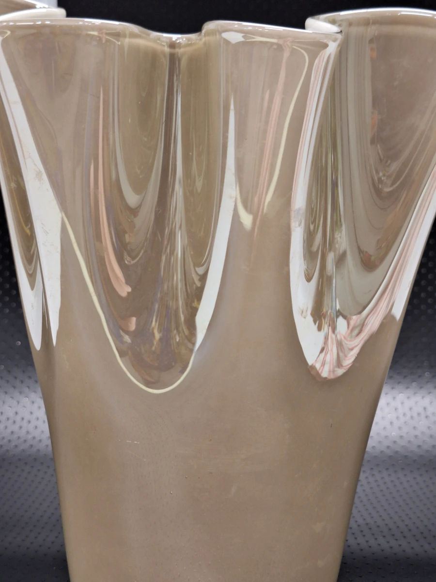 Elegante mondgeblazen glazen design vaas/windlicht van Dekocandle