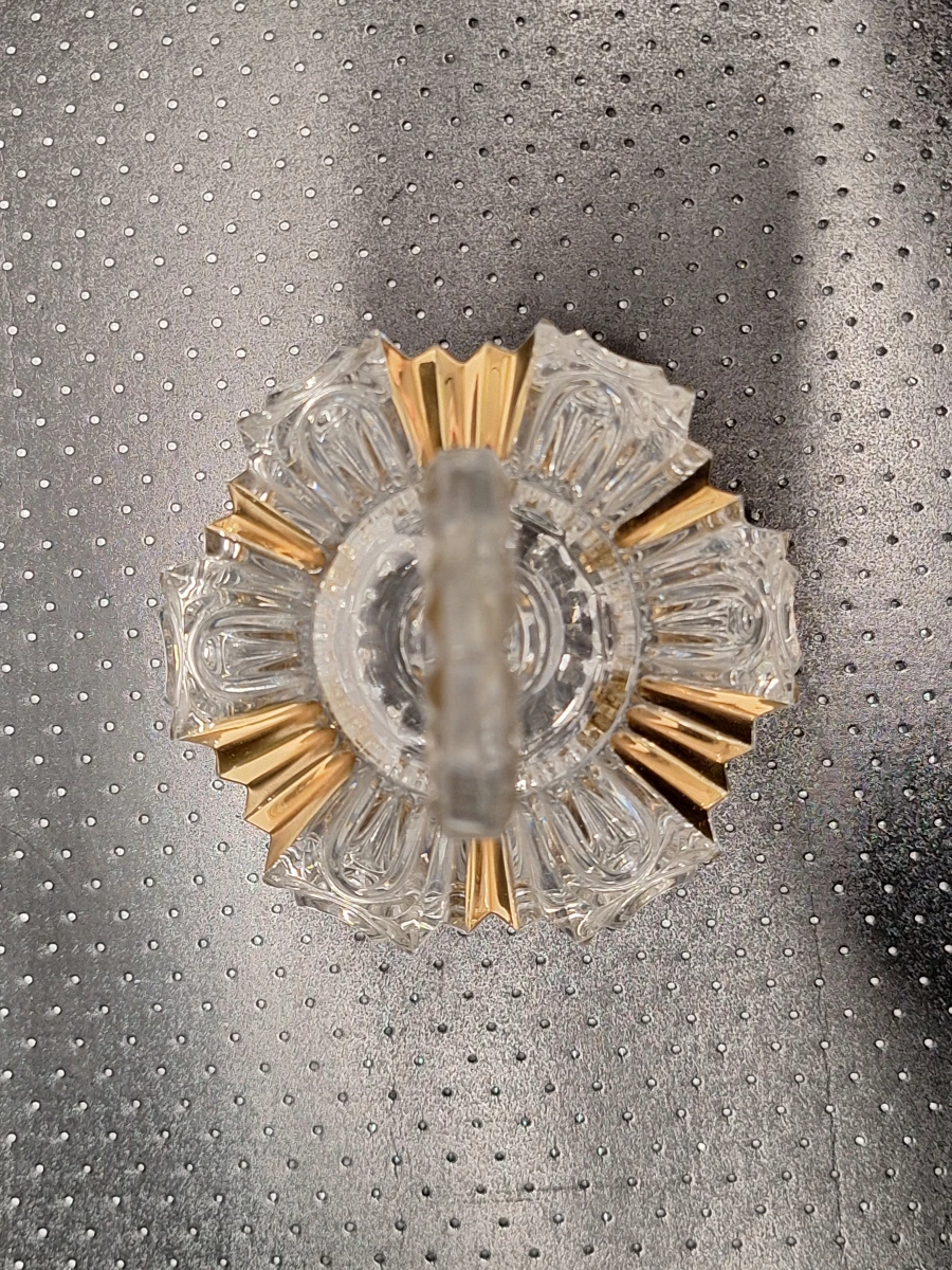 Driedelige kristallen parfumset Art Deco - Centraal Europa
