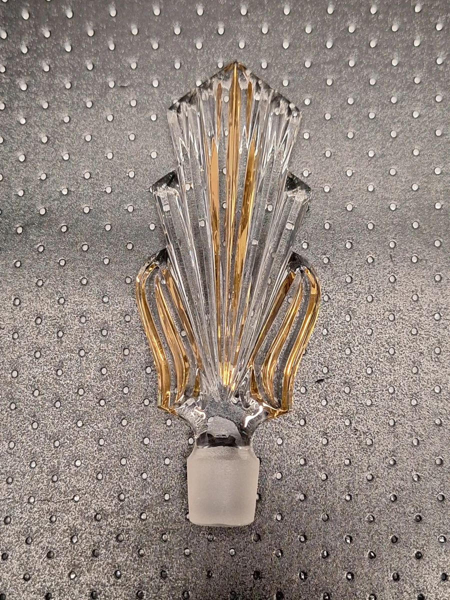 Driedelige kristallen parfumset Art Deco - Centraal Europa