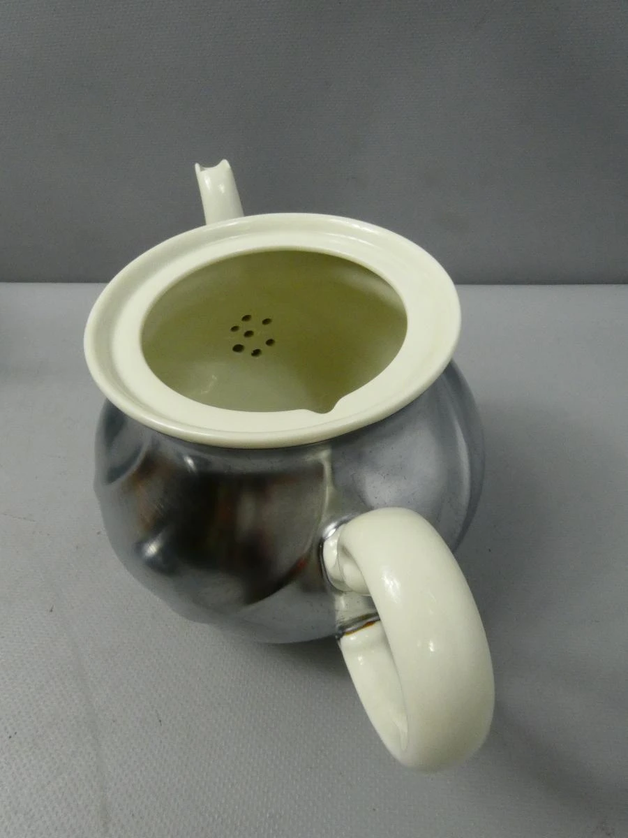 Vintage Demeyere koffie/thee servies met melkkan en suikerpot