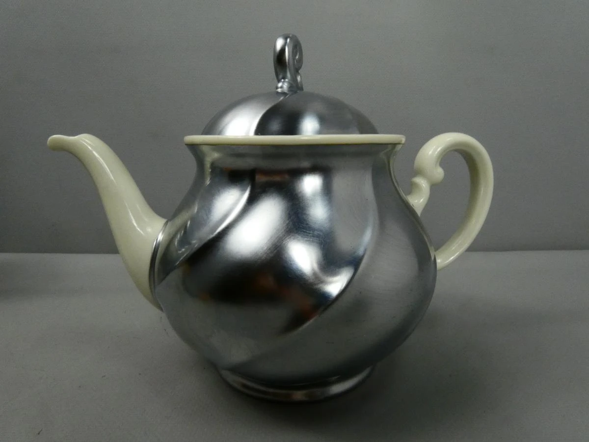 Vintage Demeyere koffie/thee servies met melkkan en suikerpot