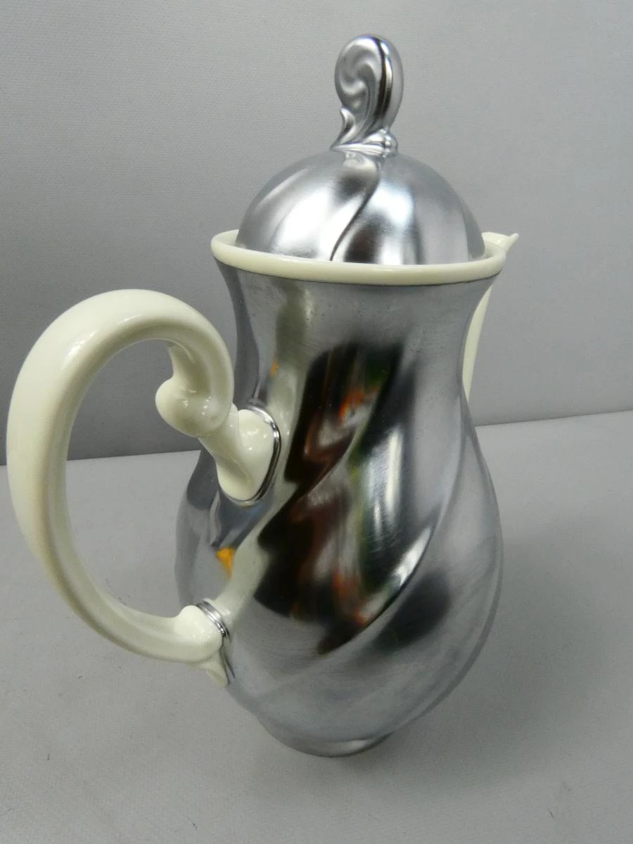 Vintage Demeyere koffie/thee servies met melkkan en suikerpot