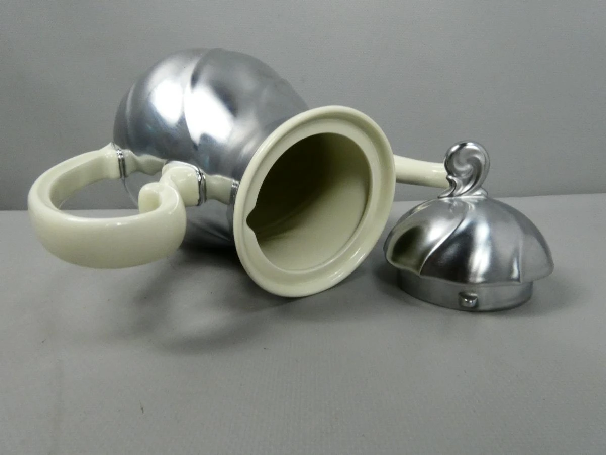 Vintage Demeyere koffie/thee servies met melkkan en suikerpot