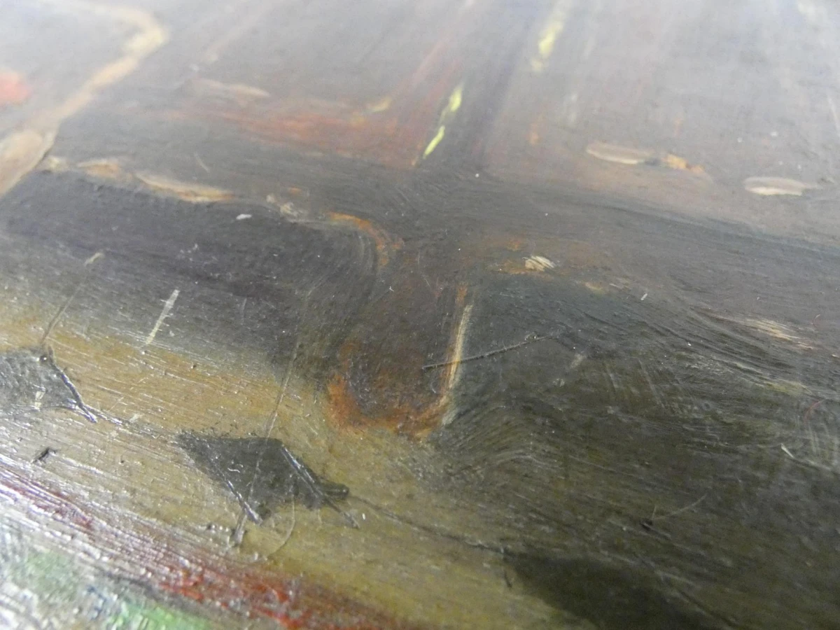 Schilderij Interieurtafereel door G. Kesseler (1944)