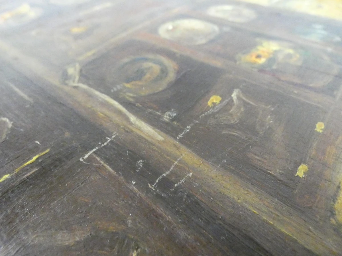 Schilderij Interieurtafereel door G. Kesseler (1944)