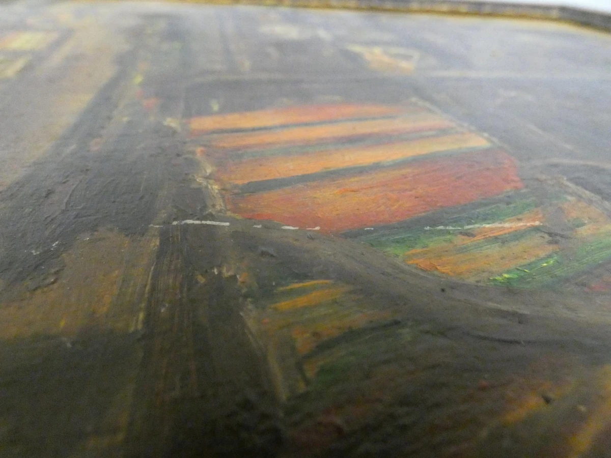 Schilderij Interieurtafereel door G. Kesseler (1944)