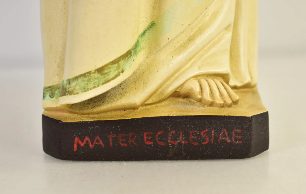 Beeldje Maria Róża Mystica van keramiek