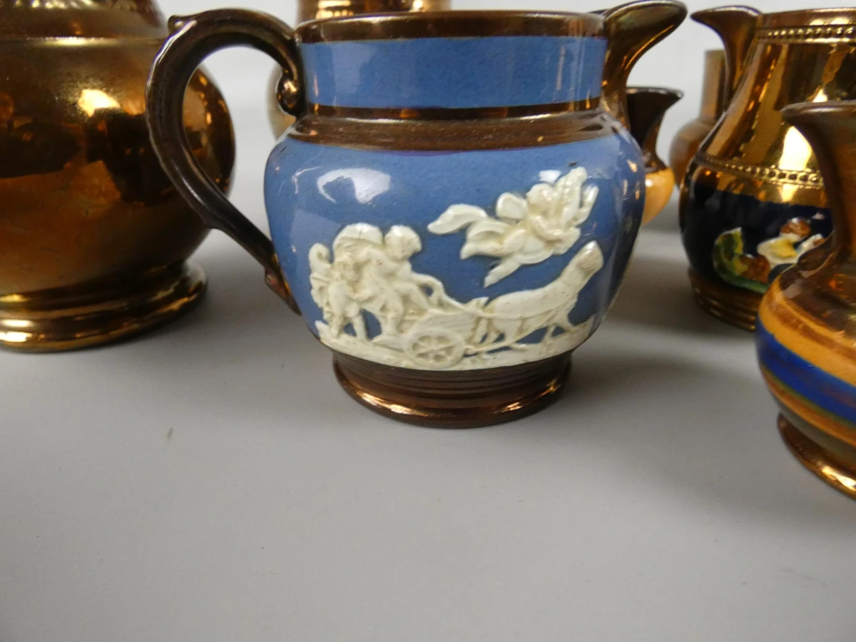 Vintage koperluster-aardewerk