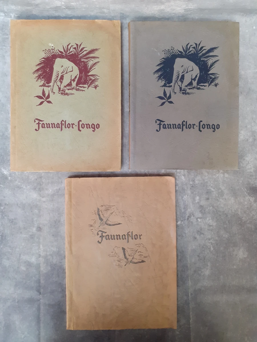Boek: Trio van vintage Faunaflor-verzamelalbums